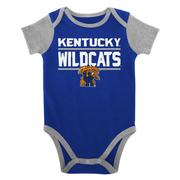 Kentucky Infant Home Field Creeper, Bib, Bootie Set